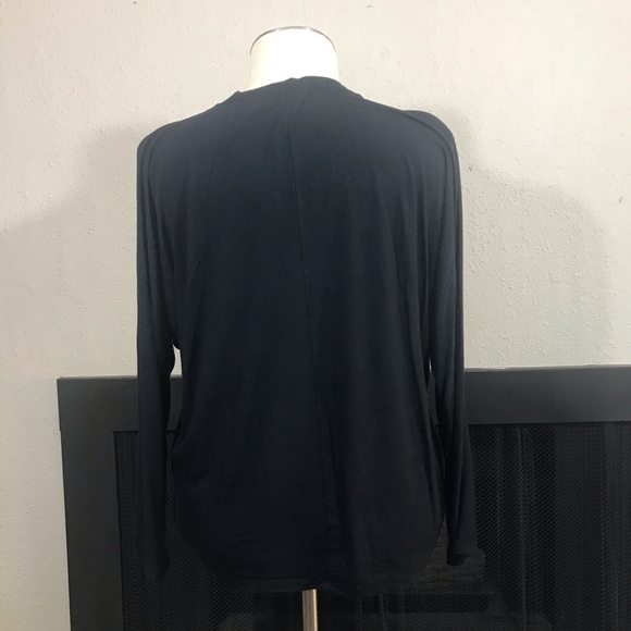Banana Republic Black 3/4 Dolman Open Sleeve T-Shirt size L - Picture 4 of 9